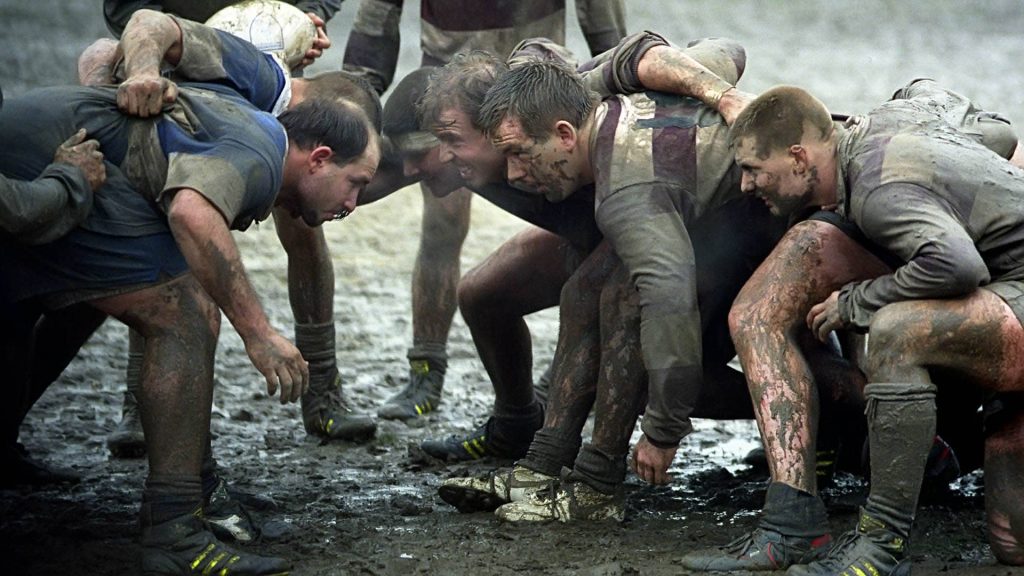 Sports Photography, After storm mud at Temple University Rugby club match